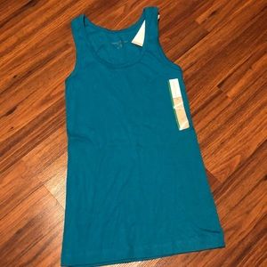 Teal maternity tank